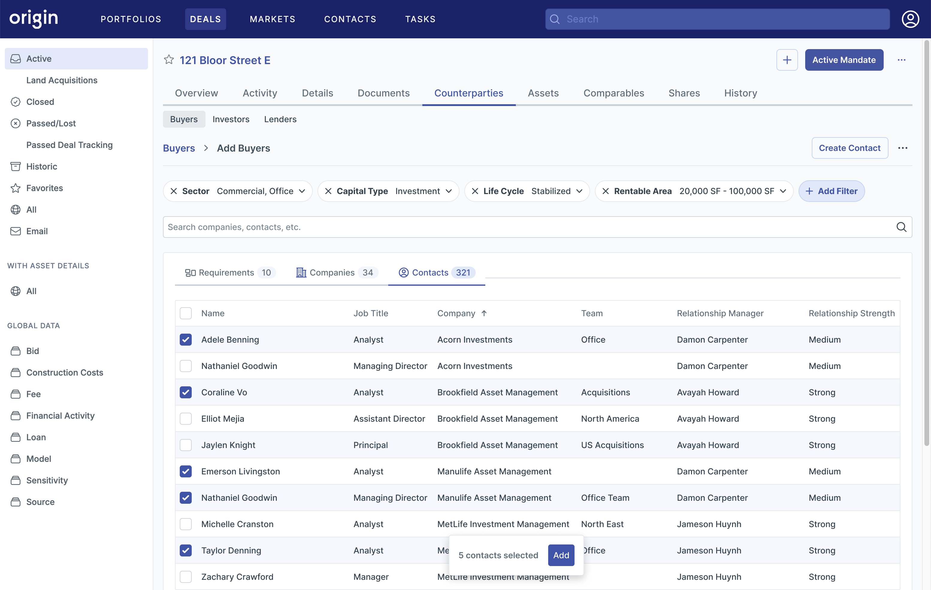 Altrio counterparty matching